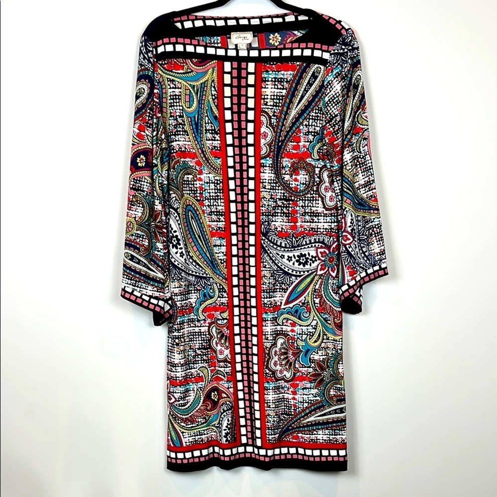 Beige by eci Multicolor Patterned Dress Women's Size 4